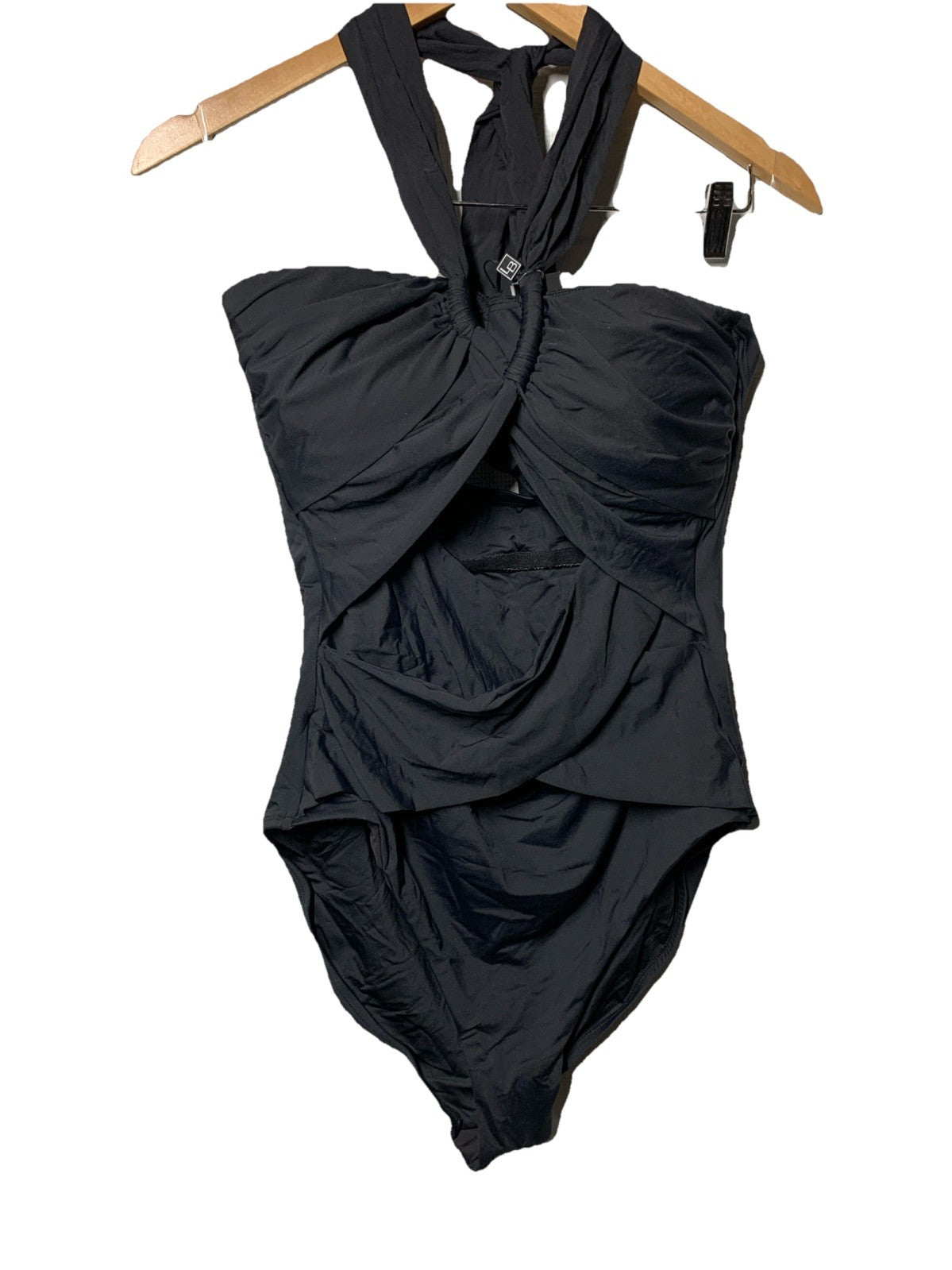 La Blanca Women's Island Goddess Convertible Swimsuit Black Size 14 Swimwear