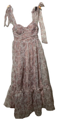 Petal & Pup Women's Floret Midi Dress Floral Flowy Elegant Sleeveless Size Large