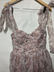 Petal & Pup Women's Floret Midi Dress Floral Flowy Elegant Sleeveless Size Large
