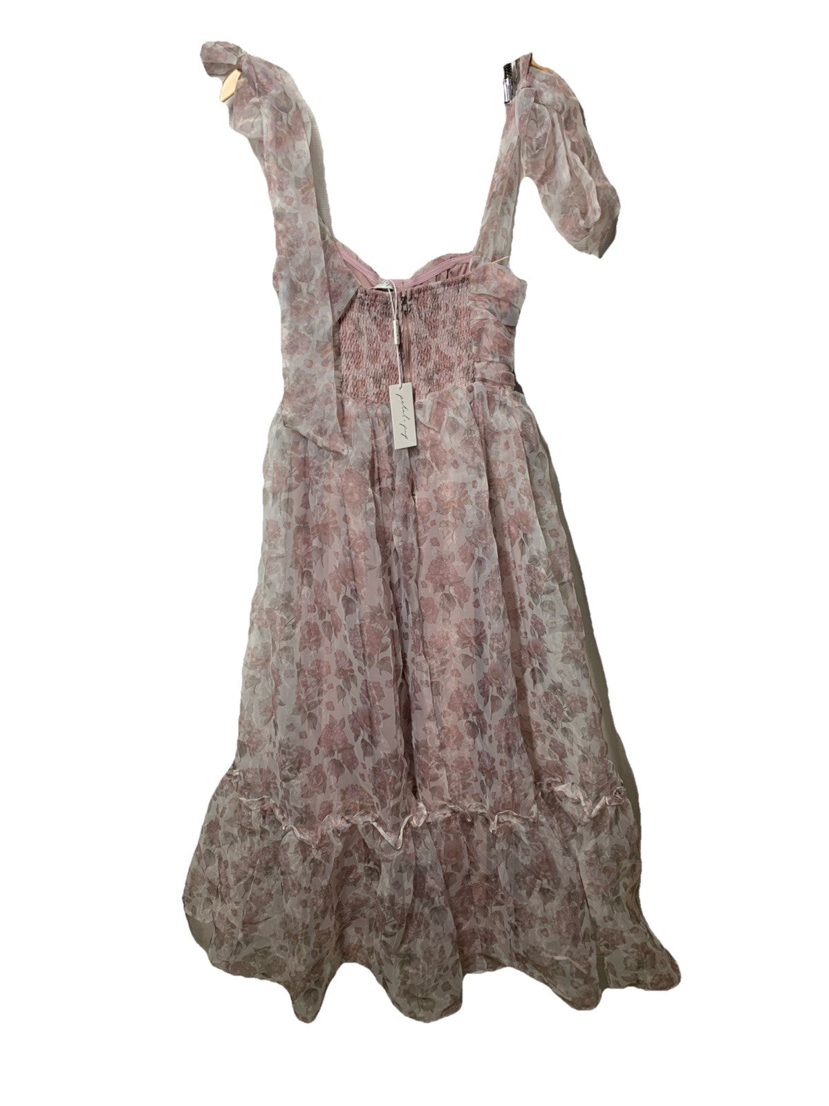 Petal & Pup Women's Floret Midi Dress Floral Flowy Elegant Sleeveless Size Large