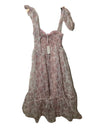 Petal & Pup Women's Floret Midi Dress Floral Flowy Elegant Sleeveless Size Large