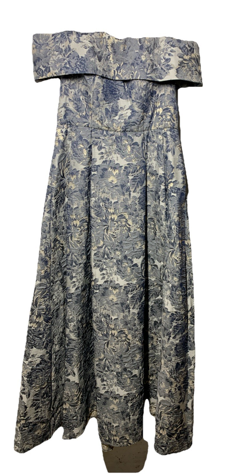 Alex Evenings Womens Formal Ballgown Dress Floral Off-shoulder w/Pockets Size 10