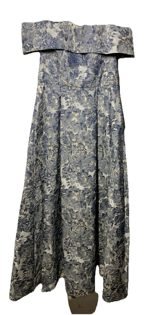 Alex Evenings Womens Formal Ballgown Dress Floral Off-shoulder w/Pockets Size 10
