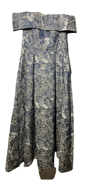 Alex Evenings Womens Formal Ballgown Dress Floral Off-shoulder w/Pockets Size 10