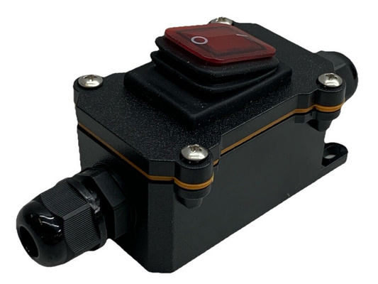 Waterproof Switch For High-power Electrical Appliances Waterproof 25A IP65 Black