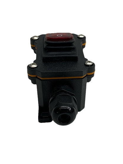 Waterproof Switch For High-power Electrical Appliances Waterproof 25A IP65 Black