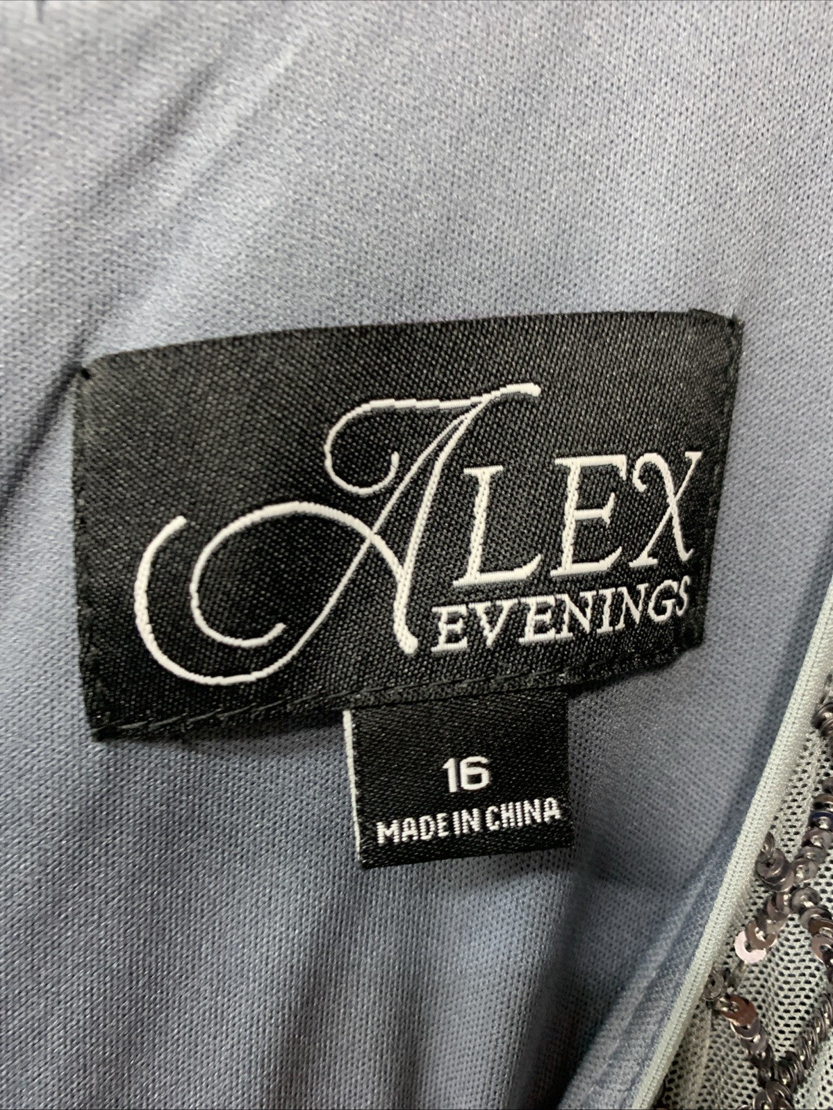 Alex Evenings Women's Long Fit and Flare Dress Formal Elegant Cap Sleeve Size 16