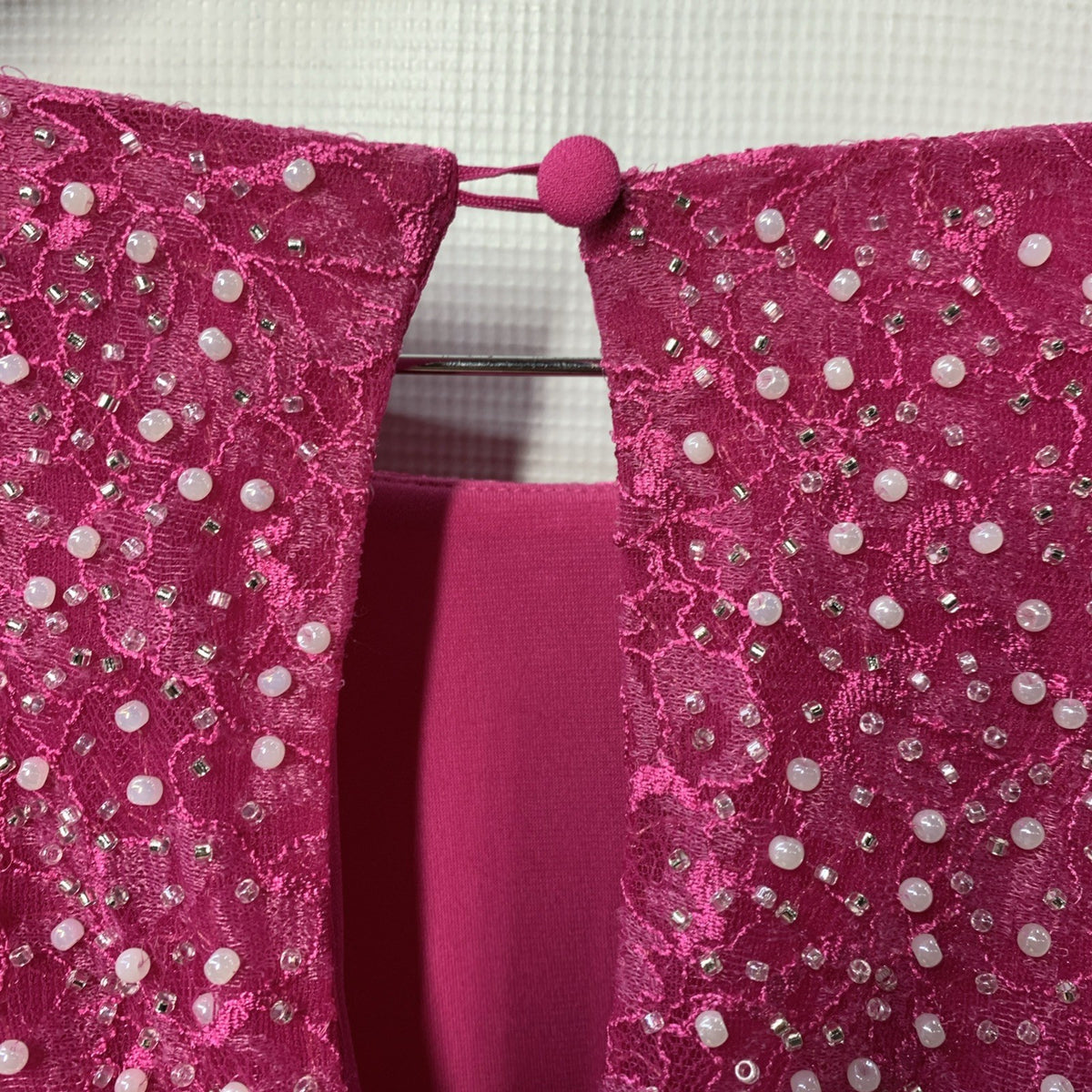 Dress The Population Kirsi Pearl Detail Dress Cocktail Party Long Sleeve Sz XXL