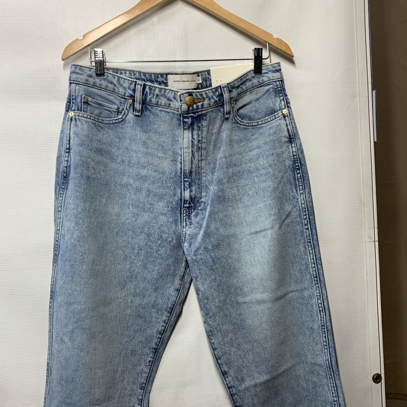 Hudson X Brooks Nader Envie Jeans Women's High Rise Straight Ankle Size 33x28.5