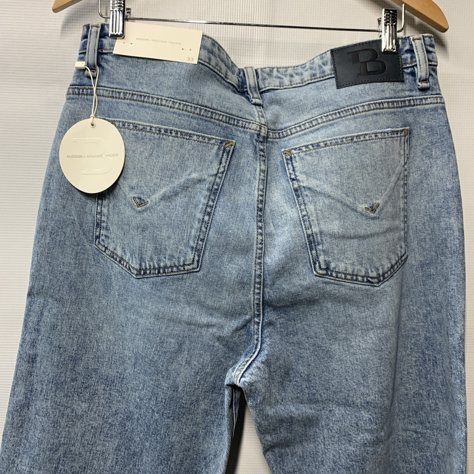 Hudson X Brooks Nader Envie Jeans Women's High Rise Straight Ankle Size 33x28.5