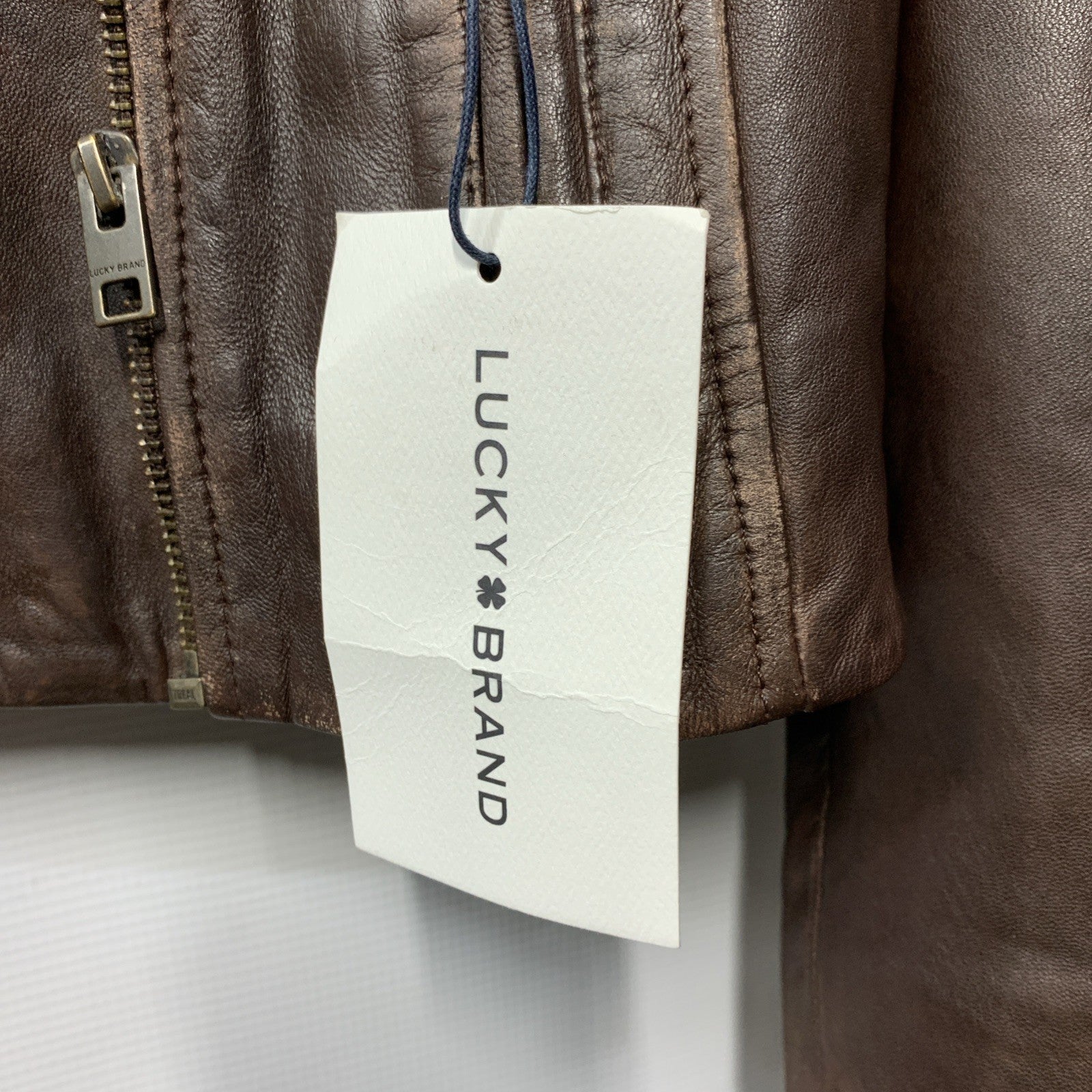 Lucky Brand Women's Jacket Classic Moto Biker Style Long Sleeve w/Pocket Size L
