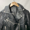 BlankNYC Women's Moto Biker Jacket Long Sleeve Collar with Pockets Size XS Black