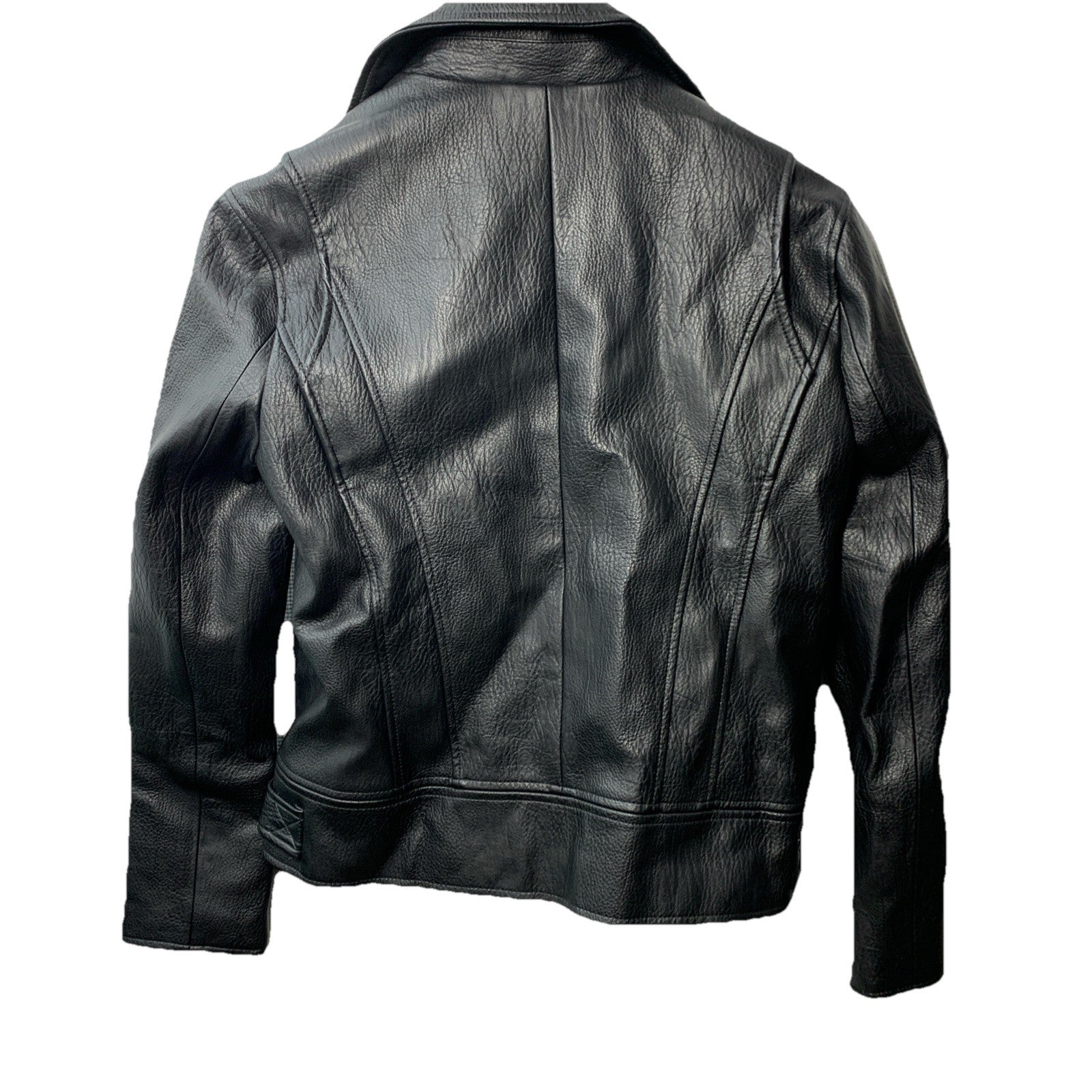 BlankNYC Women's Moto Biker Jacket Long Sleeve Collar with Pockets Size XS Black