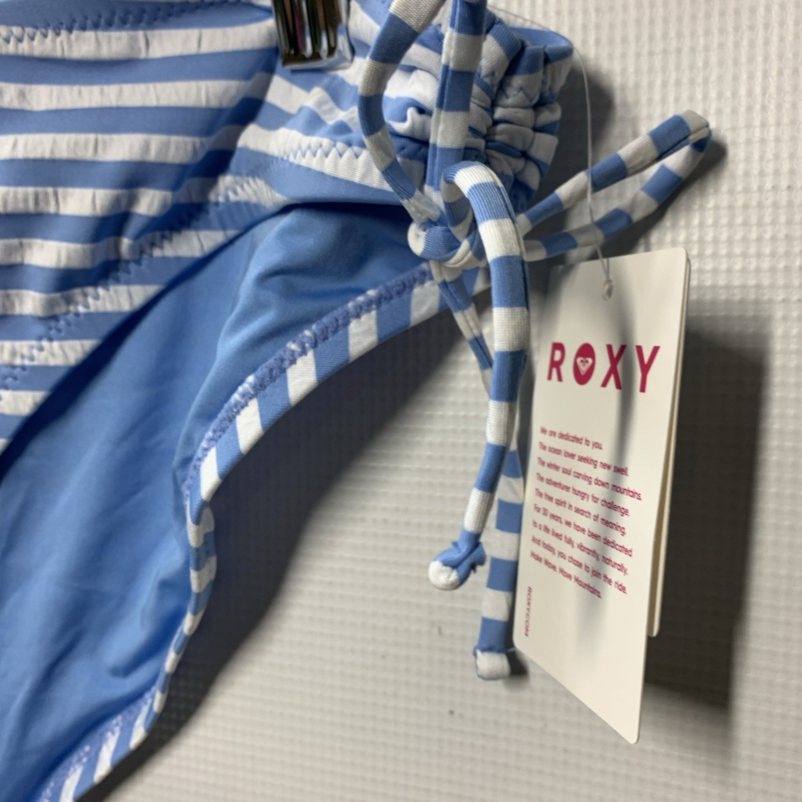 Roxy Women's Pacific Coast Highway Lace Up Hipster Full Bikini Bottom Size XL