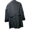 Halston Women’s Black Belted Trench Coat Long Sleeve Collared w/Pocket Size XL