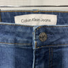 Calvin Klein Women's High Rise Stretch Skinny Long Jean Storm Blue 16/33 27L
