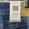 Calvin Klein Women's High Rise Stretch Skinny Long Jean Storm Blue 16/33 27L