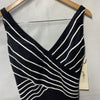 Gottex Embrace V-Neck Surplice One Piece Swimsuit Size 12 Swimwear Black/White
