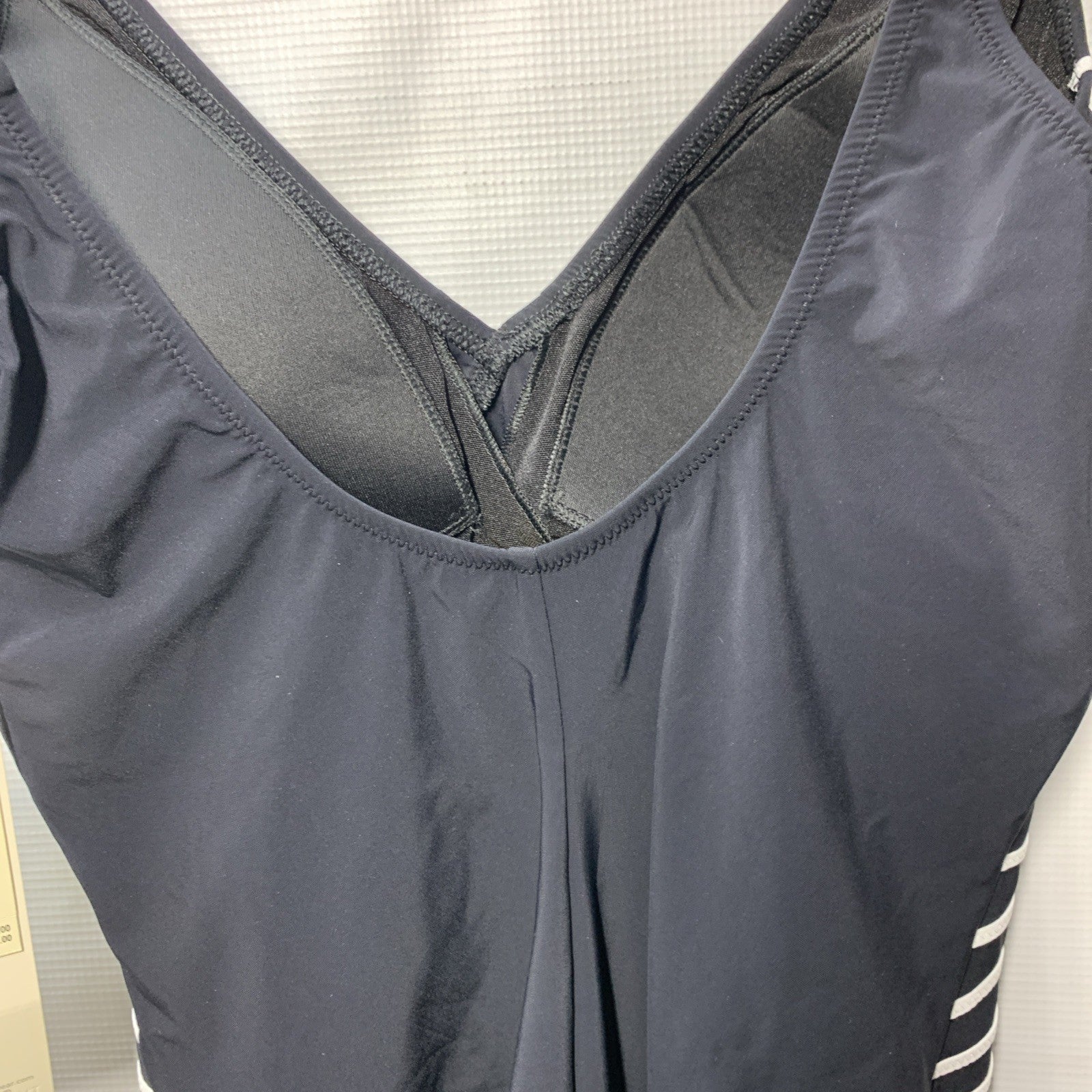 Gottex Embrace V-Neck Surplice One Piece Swimsuit Size 12 Swimwear Black/White
