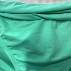 La Blanca Island Goddess Shirred Seafoam Hipster Bikini Bottom LB0IG95 Size 14