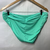 La Blanca Island Goddess Shirred Seafoam Hipster Bikini Bottom LB0IG95 Size 14