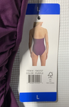DKNY Women’s One Piece Swimsuit Bathing Suit Swimwear Purple 1943727 Size Large