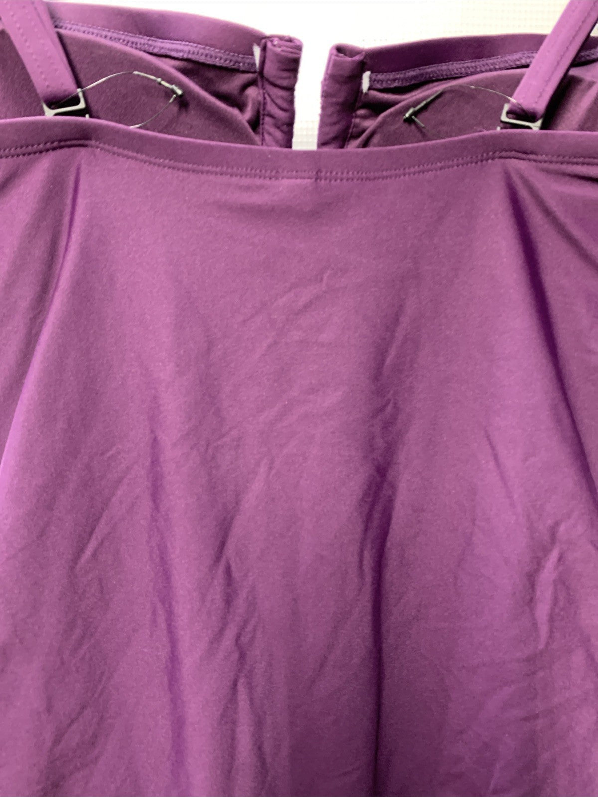 DKNY Women’s One Piece Swimsuit Bathing Suit Swimwear Purple 1943727 Size Large