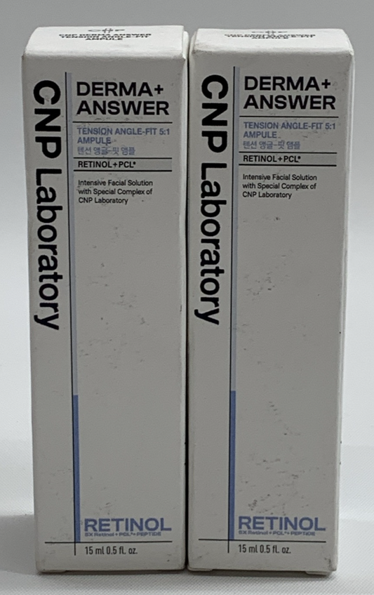 [CNP LABORATORY] Derma Answer Tension Angle Fit Ampule 15ml /30ml Total - 2 Pack