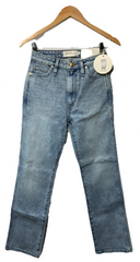 Hudson Jeans Breaux High-Rise Envie Straight Ankle Long Pants w/Pockets Size 25