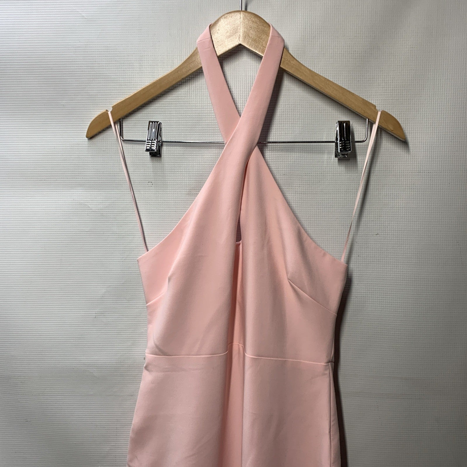 Likely Nia Mermaid Gown Maxi Sleeveless Keyhole Halter Neck Pink Elegant Size 0