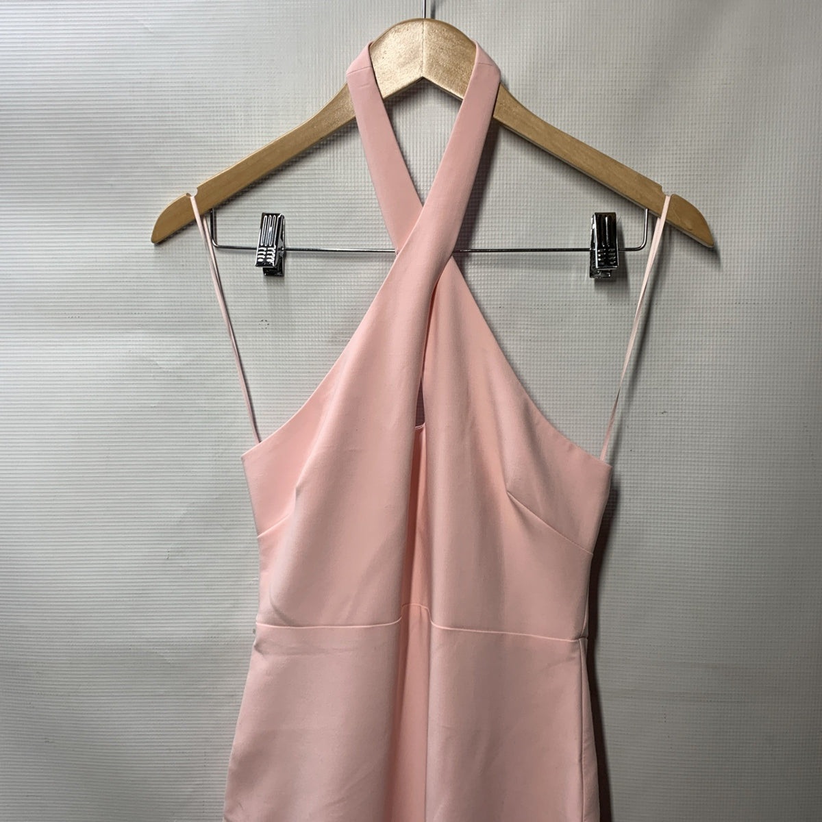 Likely Nia Mermaid Gown Maxi Sleeveless Keyhole Halter Neck Pink Elegant Size 0