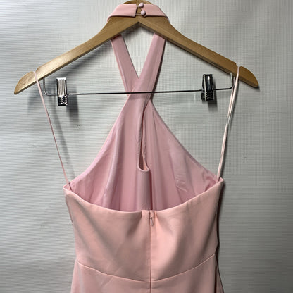 Likely Nia Mermaid Gown Maxi Sleeveless Keyhole Halter Neck Pink Elegant Size 0