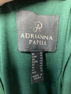 Adrianna Papell Satin Crepe One Shoulder Party Dress Metal Ring Accent Size 10