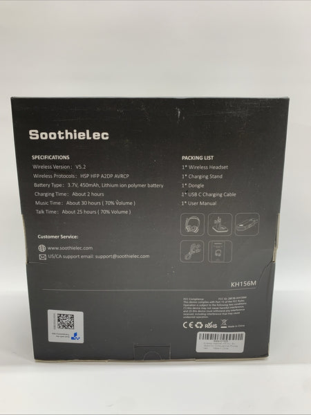Soothielec Wireless Headset KH156M V5.2 Bluetooth Headset with Noise Canceling