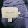 Hudson 1896893 Women's Short Puffer Jacket Long Sleeve Full-zip Size M Navy