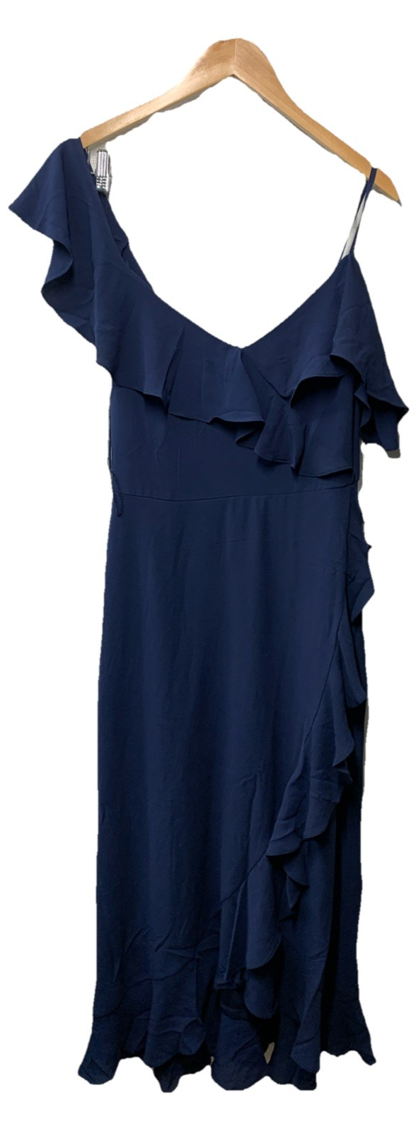 London Times T4150M Women's Ruffle Dress Party Cocktail Elegant Evening Size 10