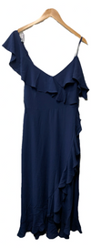 London Times T4150M Women's Ruffle Dress Party Cocktail Elegant Evening Size 10