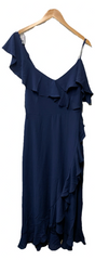 London Times T4150M Women's Ruffle Dress Party Cocktail Elegant Evening Size 10
