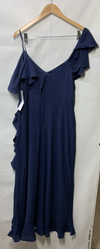 London Times T4150M Women's Ruffle Dress Party Cocktail Elegant Evening Size 10