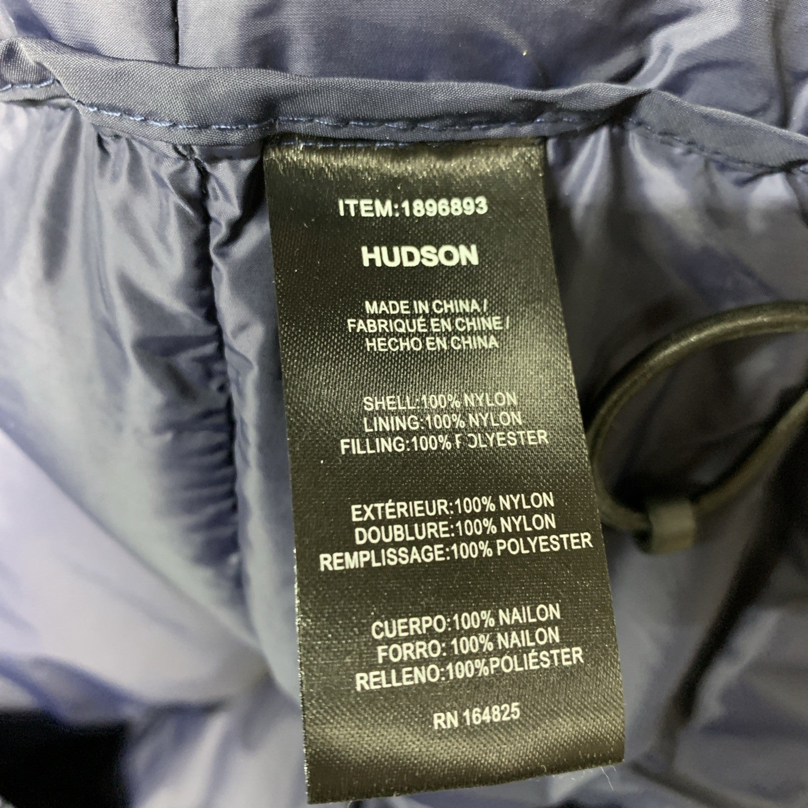 Hudson 1896893 Women’s Insulated Puffer Jacket Long Sleeve with Pocket Size S