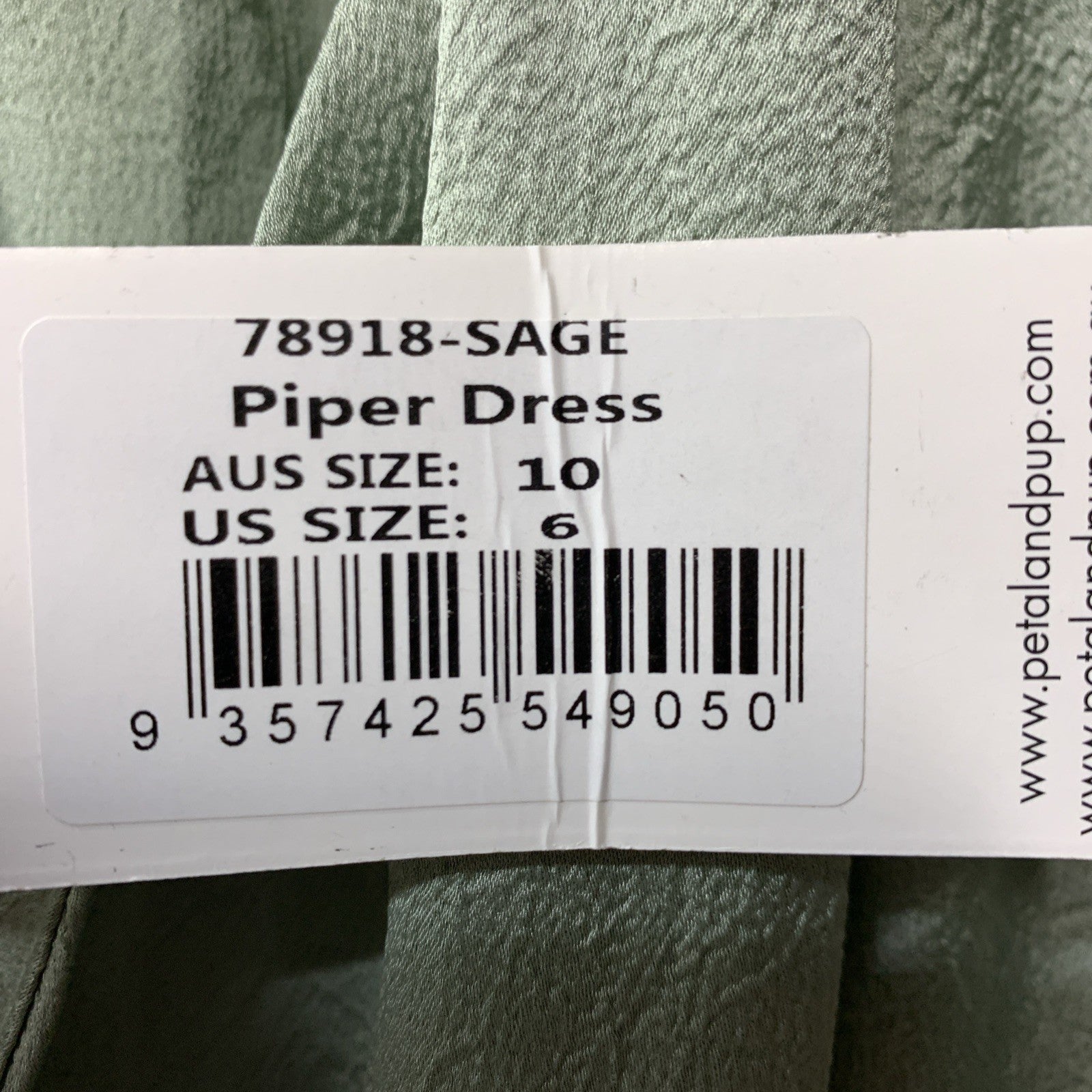 Petal and Pup Piper Dress Short Sleeves Cocktail Party Elasticised Cuff Size 6