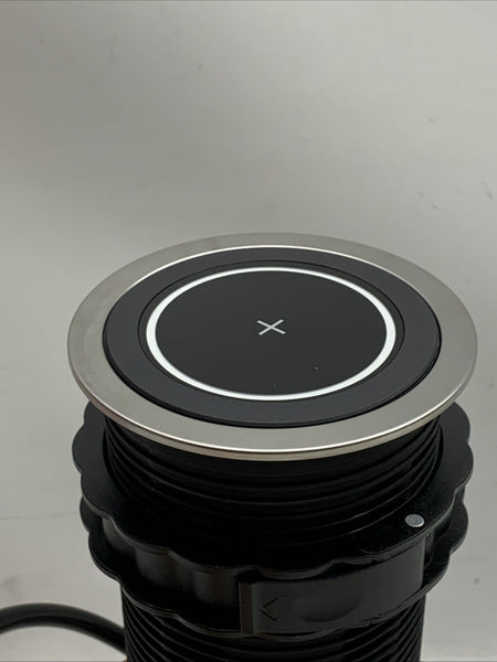 OfficeLink Pop Up Countertop AC Outlet USB-A/USB-C Ports Wireless Charging Pad