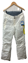 Columbia Women's Active Snow Long Ski Pants 1798340 White with Pockets Size S