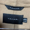 Tahari Women's Marla Wool-Blend Wrap Coat Long Sleeve Elegant Size XS Caramel