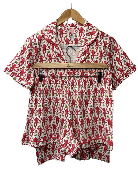 Rollar Rabbit Monkey Polo & Pajamas Sleepwear 100% Pima Cotton W-LNPJ-007 Medium