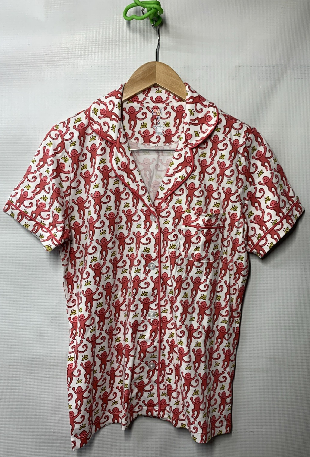 Rollar Rabbit Monkey Polo & Pajamas Sleepwear 100% Pima Cotton W-LNPJ-007 Medium