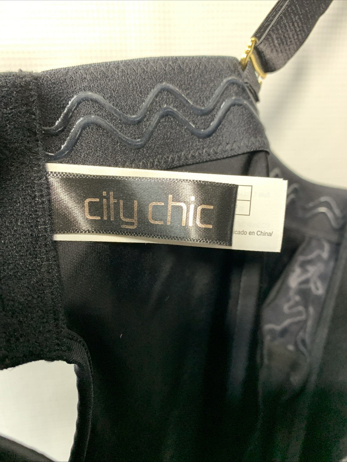 City Chic Women's Plus Size Bodysuit - Smooth & Chic 00150204 Size 42DDD Black