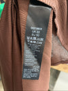 City Chic Alena Shirt Mocha V-neck Long Sleeve Lightweight Elegant 00219805 XL