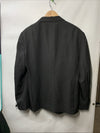 WULFUL Men 2 Piece Slim Fit Suit Set One Button Blazer Jacket Pants Size M Black