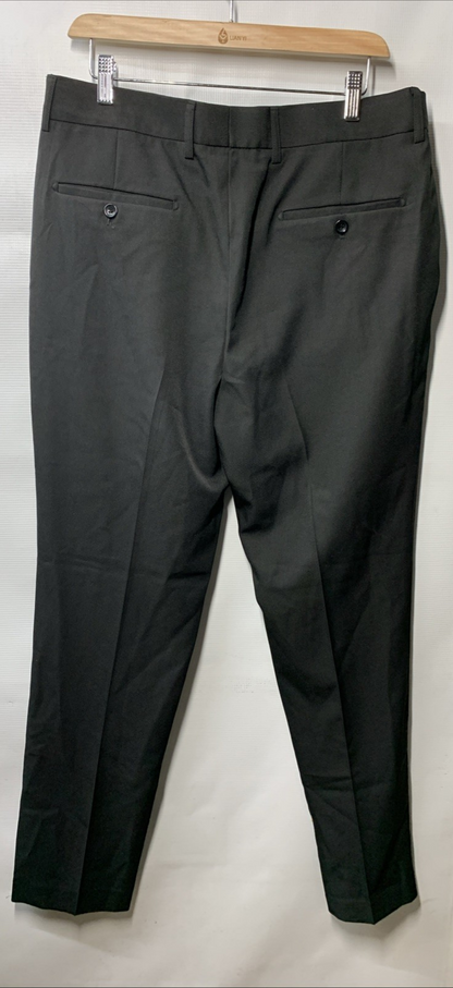 WULFUL Men 2 Piece Slim Fit Suit Set One Button Blazer Jacket Pants Size M Black